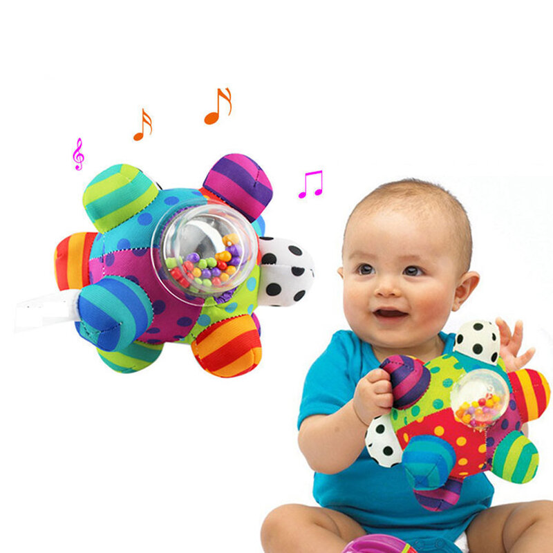 Детская игрушка-погремушка с маленьким громким колокольчиком
