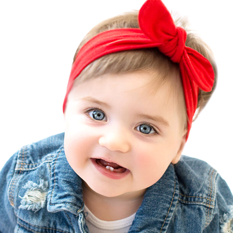 Laleben Baby Mädchen Stirnbänder Solide Baumwolle Unisex Turban Baby Bunte Reizendes Kind Haarband Headwear Baby Haar Zubehör