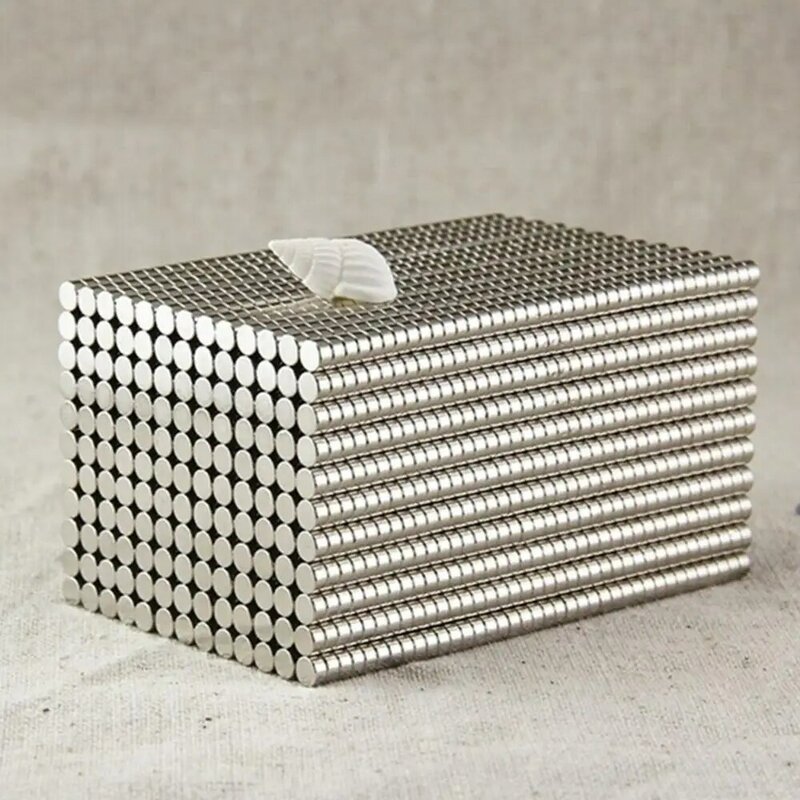 丸い形の磁石Ndfeb,希土類磁気ディスク,50個,4x2mm