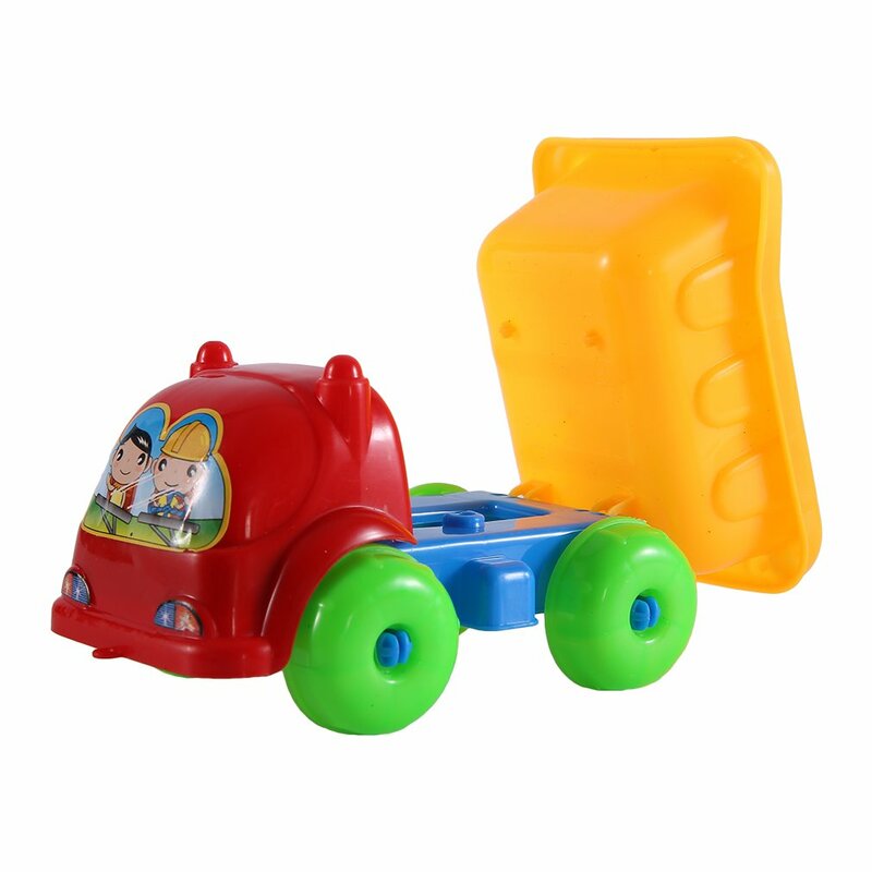 OCDAY-Camión de juguete creativo para niños, juguete de dragado de arena, 11 unids/set, novedad