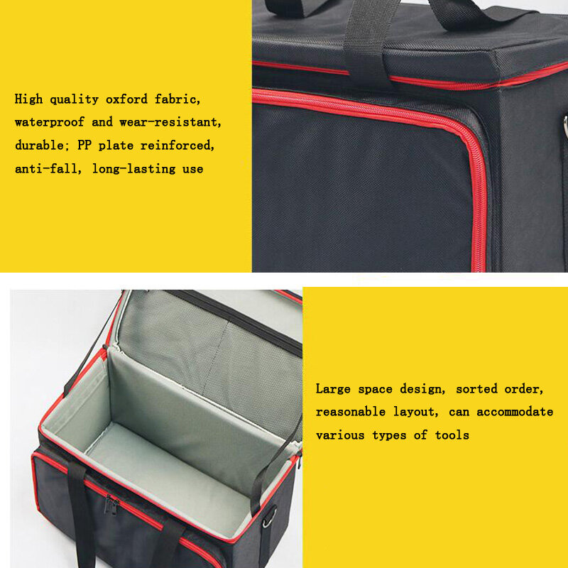 목공 도구 상자 수리 키트 방수 다기능 스토리지 도구 가방 스크루 드라이버 금속 스토리지 가방 휴대용 도구 가방