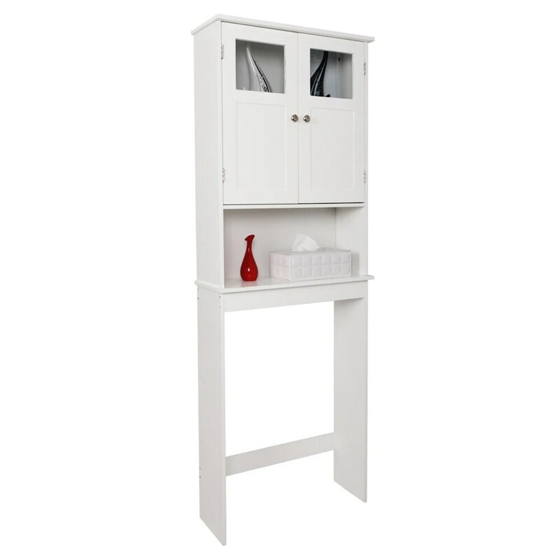 Шкаф для унитаза FCH с двумя дверцами, шкаф для ванной комнаты, белый трехуровневый шкаф для обуви, шкаф для хранения