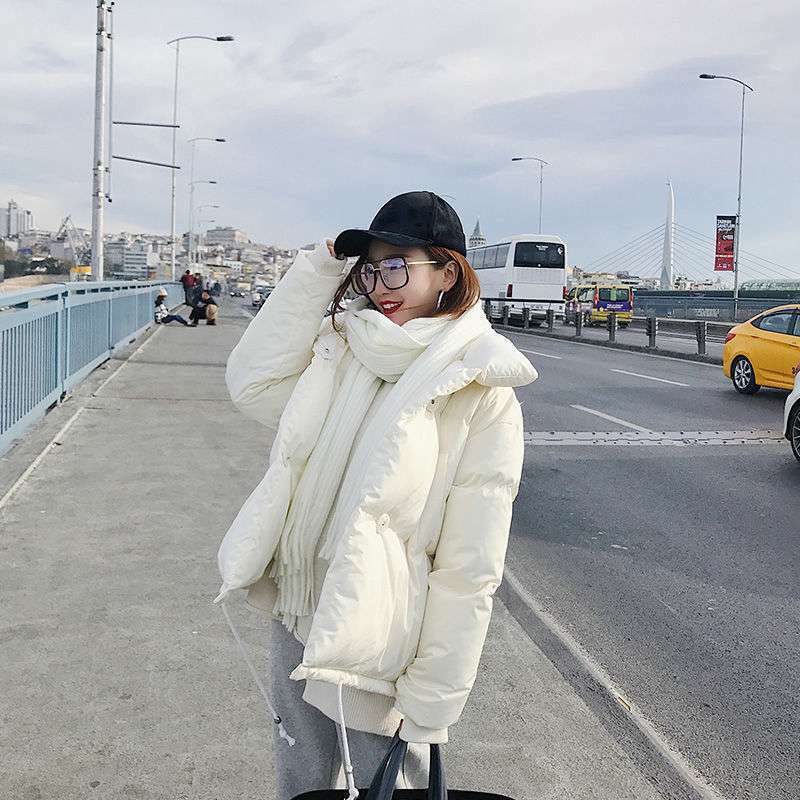 Puchowa kurtka bawełniana 2021 koreański styl luźna poza sezonem wyprzedaż zimowa bawełniana wyściełana damska krótka wróżka studencka