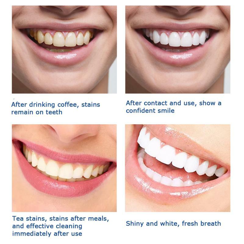 Yoxier pó de clareamento dental, pasta de dentes brilhante para limpeza oral, higiene oral, remove a placa em pó tslm1