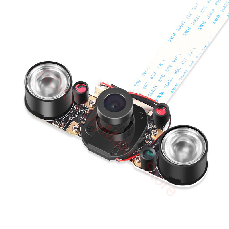 Raspberry Pi Camera Tiêu Cự Điều Chỉnh Hồng Ngoại Quan Sát Ban Đêm Noir Module Camera Cho Raspberry Pi 3 Model B 4B Bằng Không W