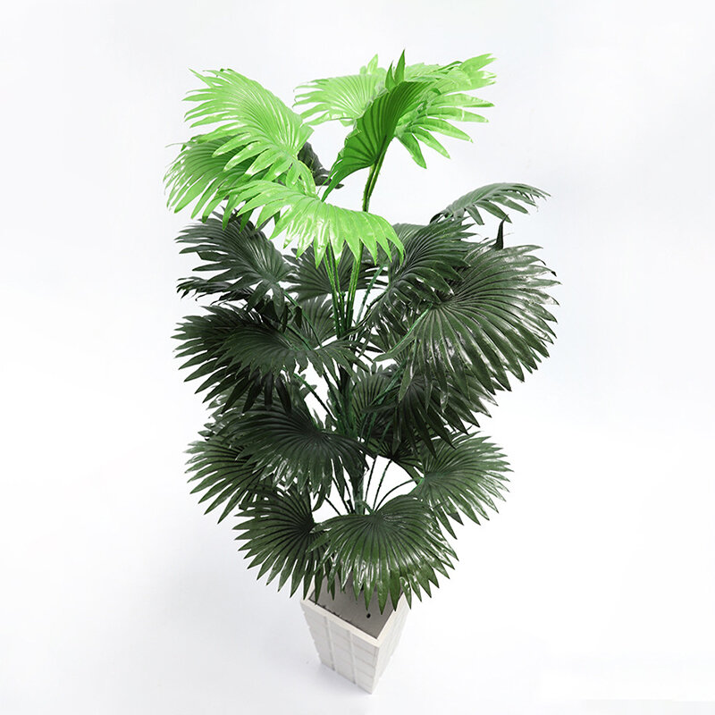 NEW NEW 90cm Tropical Palm Tree Large Artificial Plants Fake Monstera Silk Palm Leafs Big Coconut Tree Without Pot For Home