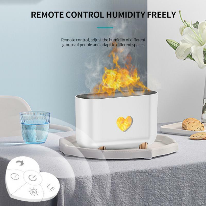 Dyfuzor olejków eterycznych z dotykowym płomieniem efekt specjalny lekki dyfuzor do aromaterapii nawilżacz generujący chłodną mgiełkę dla Home Office