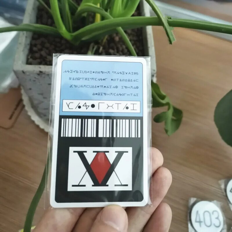 أنيمي هنتر x هنتر بطاقة ترخيص تأثيري Hisoka Kurapika كيلوا Zoldyck بطاقات بلاستيكية جمع الدعائم