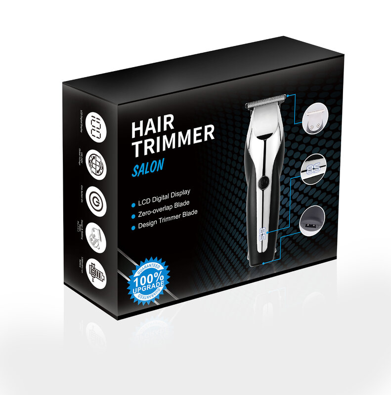 Aparador elétrico profissional do cabelo para homens, aparador da barba, cortador do cabelo, barbeiro sem fio Haircut Machine, 0mm, 100-240V