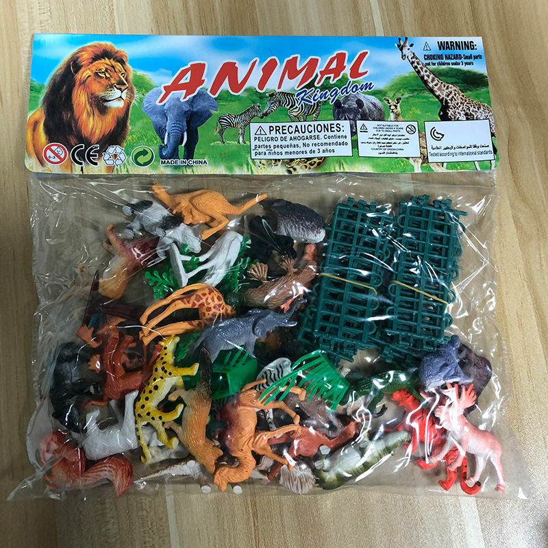 Export-Conjunto de animales de goma suave para niños, juguete de animales de simulación de dinosaurio sólido, Tigre, León, para niños y niñas