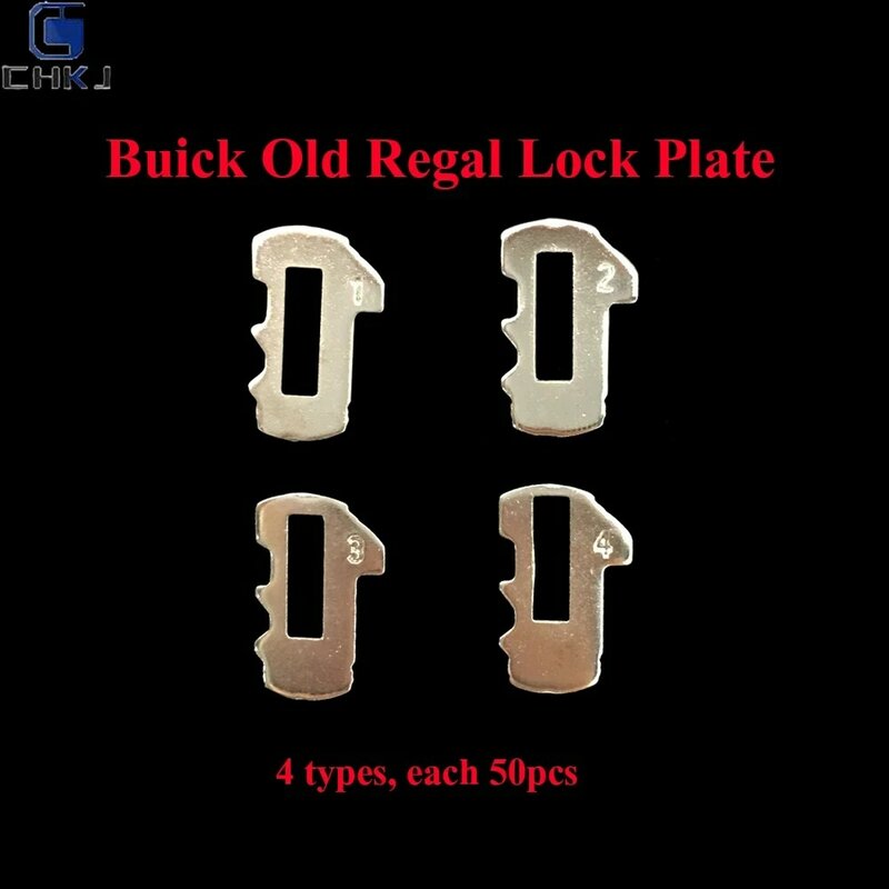 CHKJ-Placa de lengüeta para cerradura de coche, accesorio de reparación para Buick Old Regal, suministros de cerrajero, herramienta de 4 tipos cada uno, 200 unids/lote, 50 Uds.