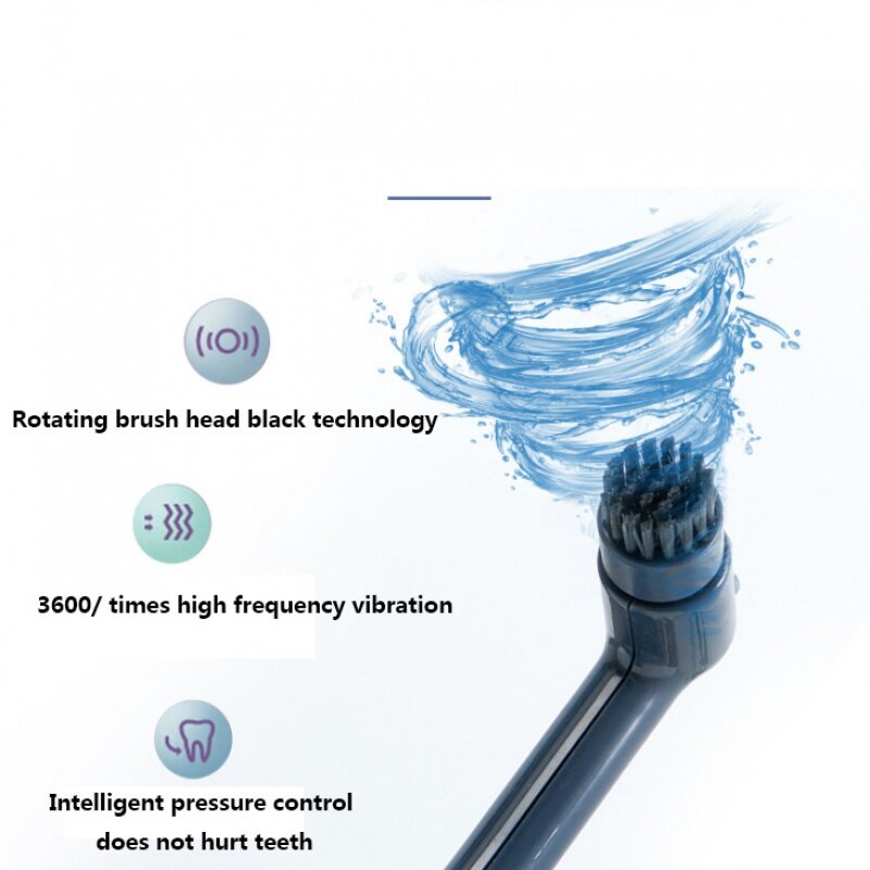 Rotating Electric Rechargeable Toothbrush Adults Waterproof Fast Charging Smart Timer Electric Tooth Brush For Kid