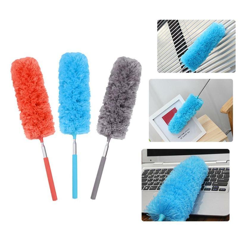 2021 Adjustable Microfiber Dusting Brush Extend Stretch Feather Home Duster Air-condition Car Furniture Household Cleaning Brush