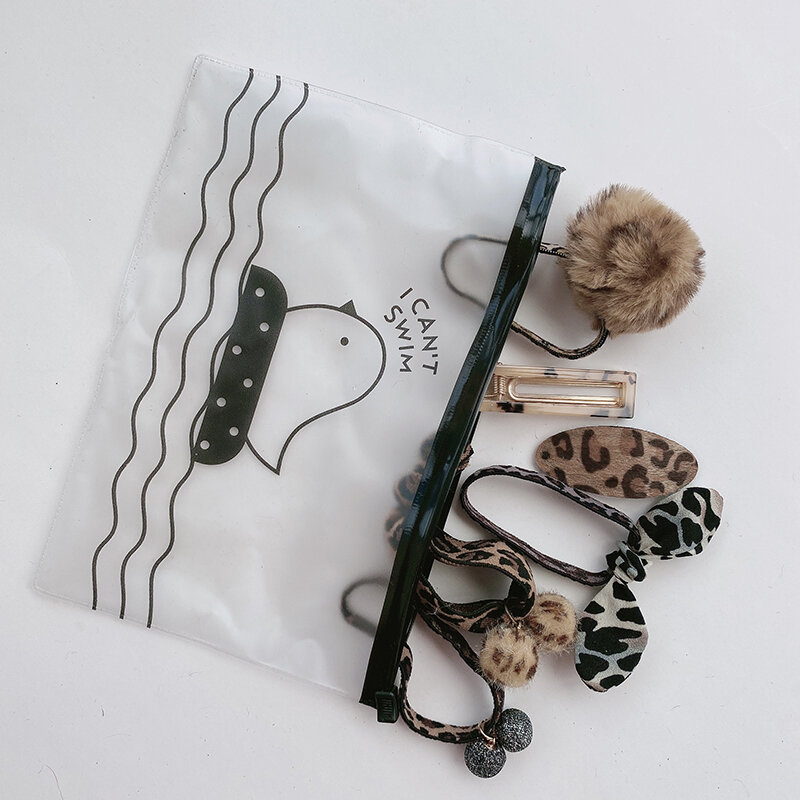 Conjunto de 5 unids/set de cintas elásticas para el pelo con estampado de leopardo, accesorios para el cabello para Yoga, tocado para mujer y Niña