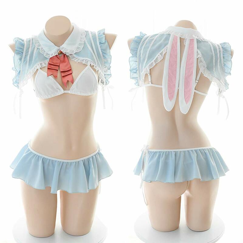Costumi erotici REED per donne Cosplay Sexy Lingerie Student Uniform