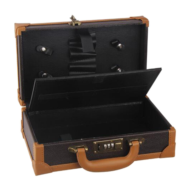 Portable Barber Tools Bag Salon Style Trimmer Comb Scissors Box