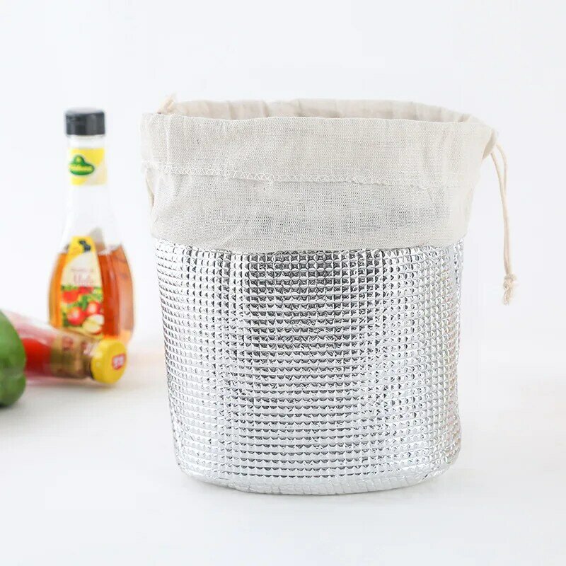 Портативный пищевая сумка-холодильник для детей; Уличная Студенческая сумка для завтрака с теплозащитным покрытием вместительная сумка со...