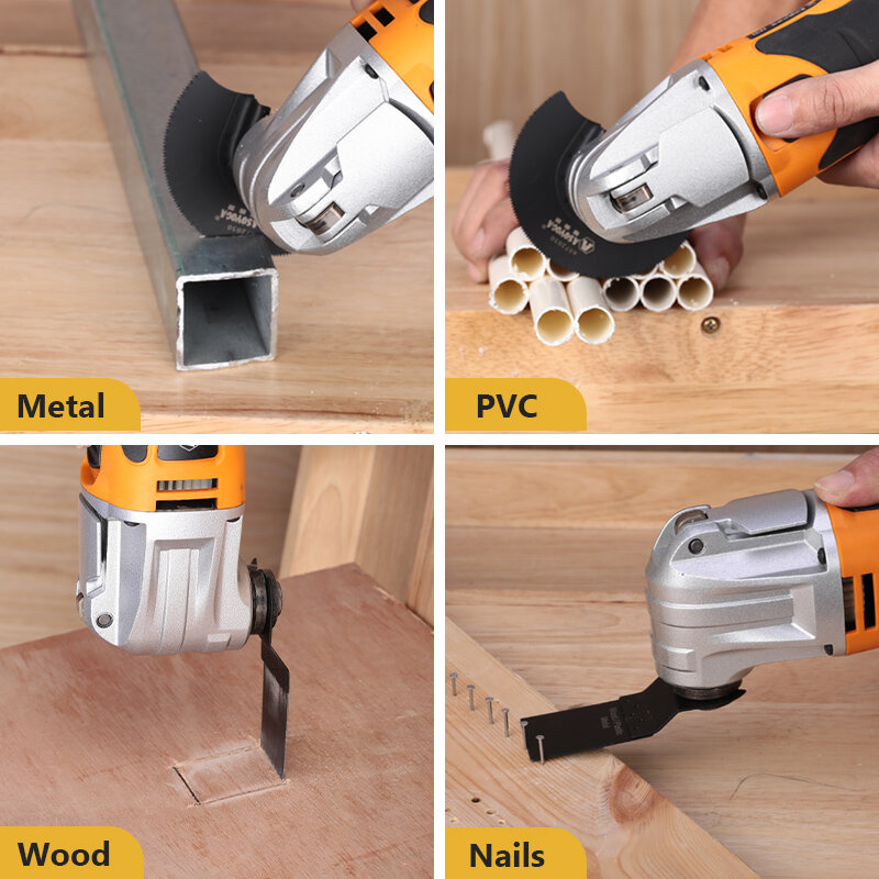 مجموعة شفرات المنشار متعددة المهام من ASOYOGA أدوات كهربائية متعددة الوظائف ملحقات أدوات لأعمال التجديد للخشب الصلب وقطع المعادن