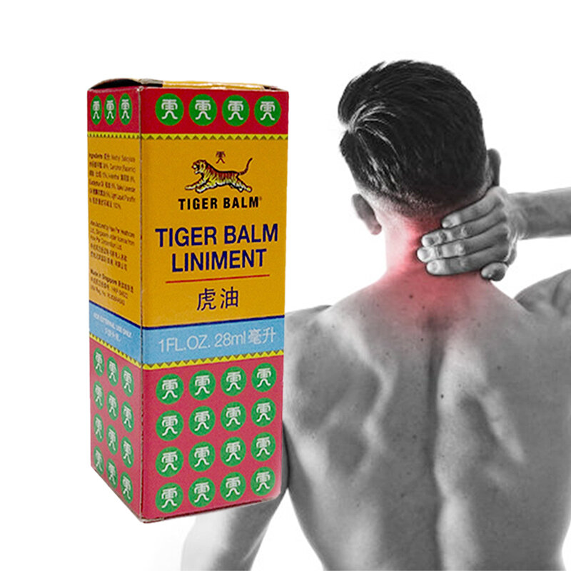 Original Tiger balm liniment 1fl.oz/28 ml for aches and pains of muscles associated with simple back aches