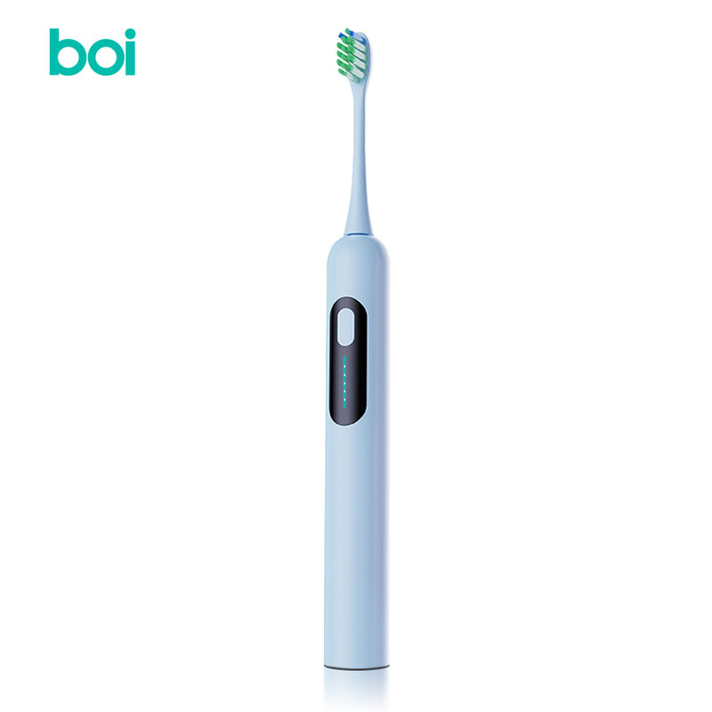 [Boi] usb recarregável carga tela lcd ipx7 à prova dsmart água inteligente sonic escova de dentes elétrica 5 modo oral cuidados escova de dentes para adulto