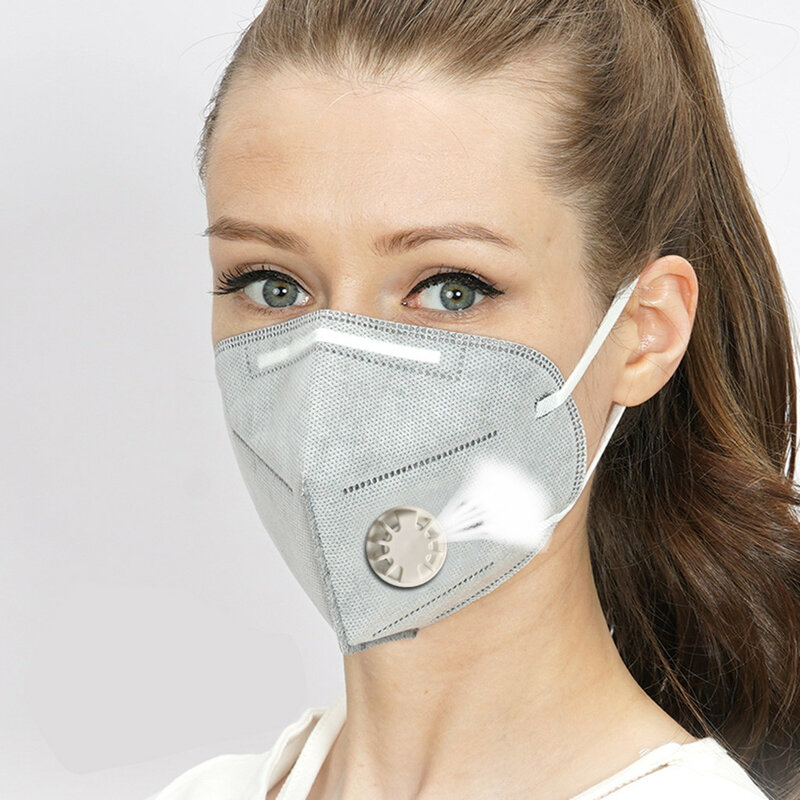 90pc ao ar livre anti-poeira rosto boca filtro de ar válvulas de respiração substituições