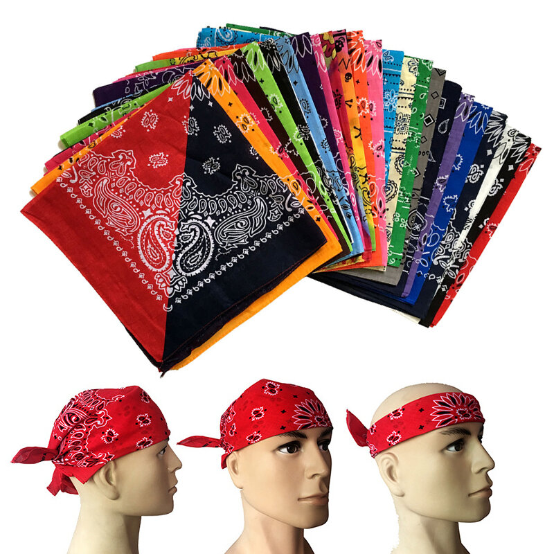 Mode Hip-hop Hip-hop carré écharpe visage couvre-chef écharpe coton mouchoir cyclisme magique foulard masque