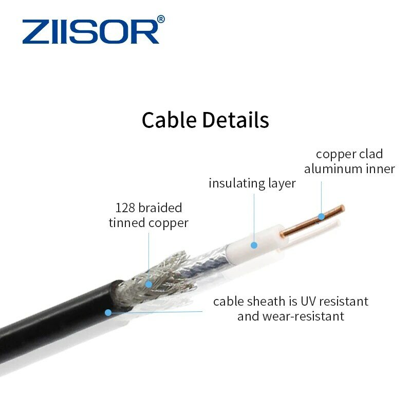 Długi kabel antenowy 3m z adapterami N żeńskie do RP SMA męskie 5m 3D-FB niskie straty sygnału