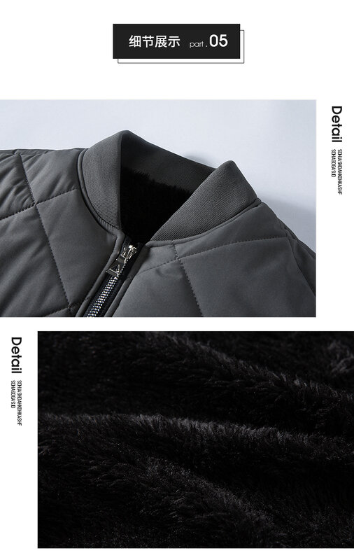 Chaqueta Bomber informal para hombre, ropa gruesa acolchada de algodón, abrigo ajustado, 4xl, otoño e invierno, 2022