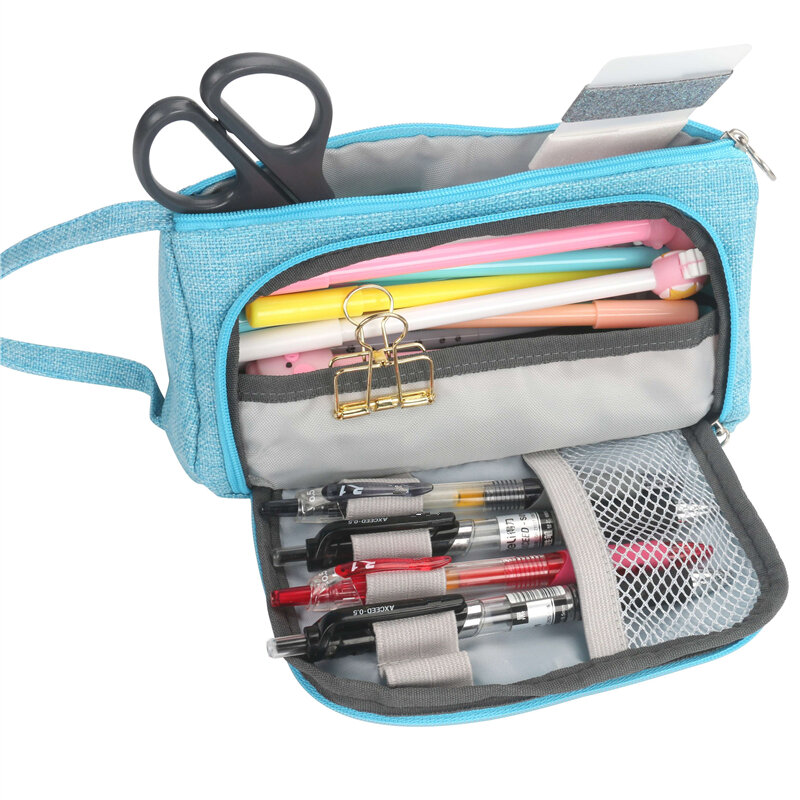 Novo super lápis caso kawaii grande capacidade caneta escolar suprimentos saco de lápis caixa de lápis bolsa de papelaria
