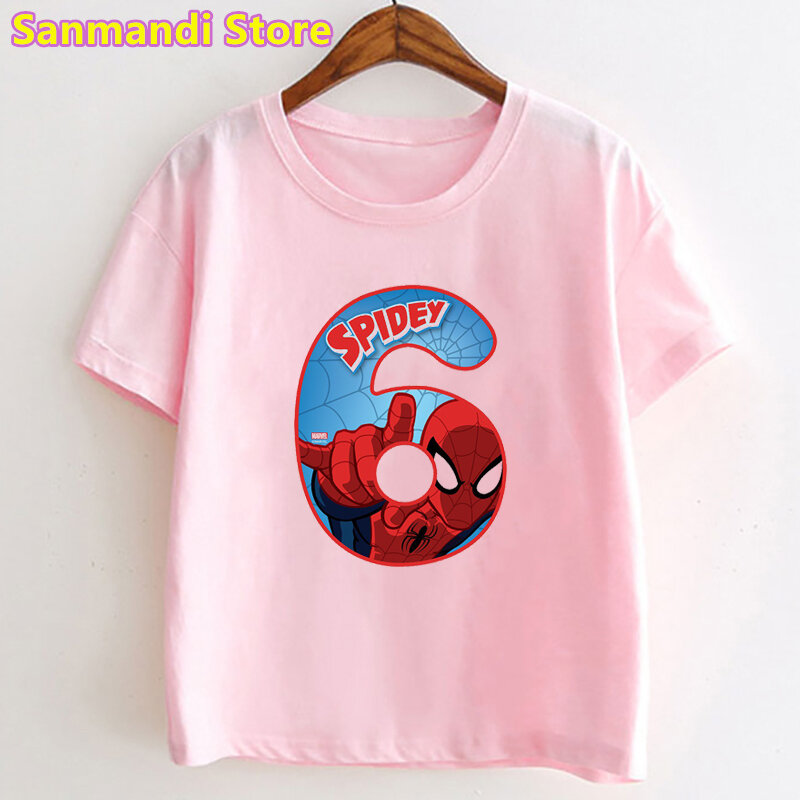Kaus Lucu Diskon Besar-besaran 2021 Anak Perempuan Selamat Ulang Tahun Nomor 2 ~ 9 Kaus Gambar Kartun Anak Perempuan Harajuku Pakaian Anak-anak Kawaii