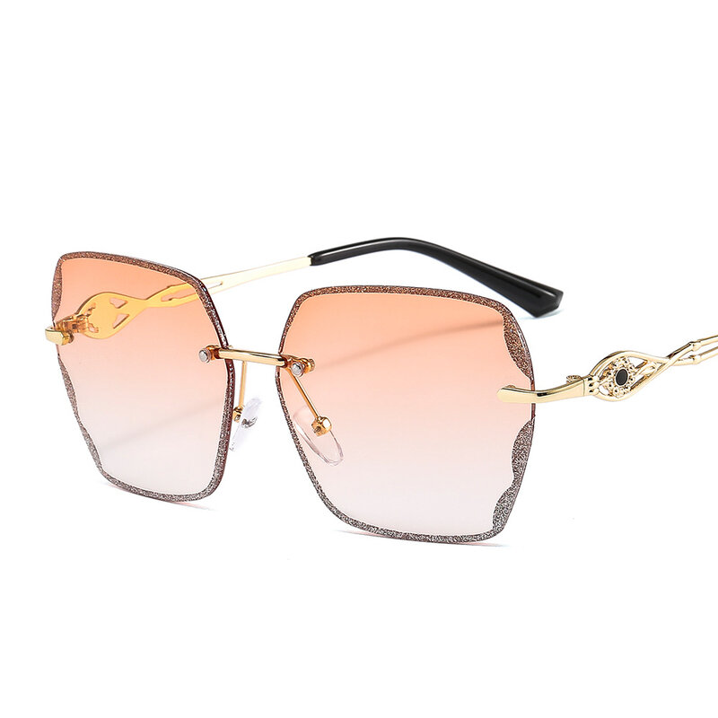 Gafas de sol cuadradas de lujo para mujer, lentes de sol cuadradas de diseñador Retro con montura grande, clásicas, gradientes