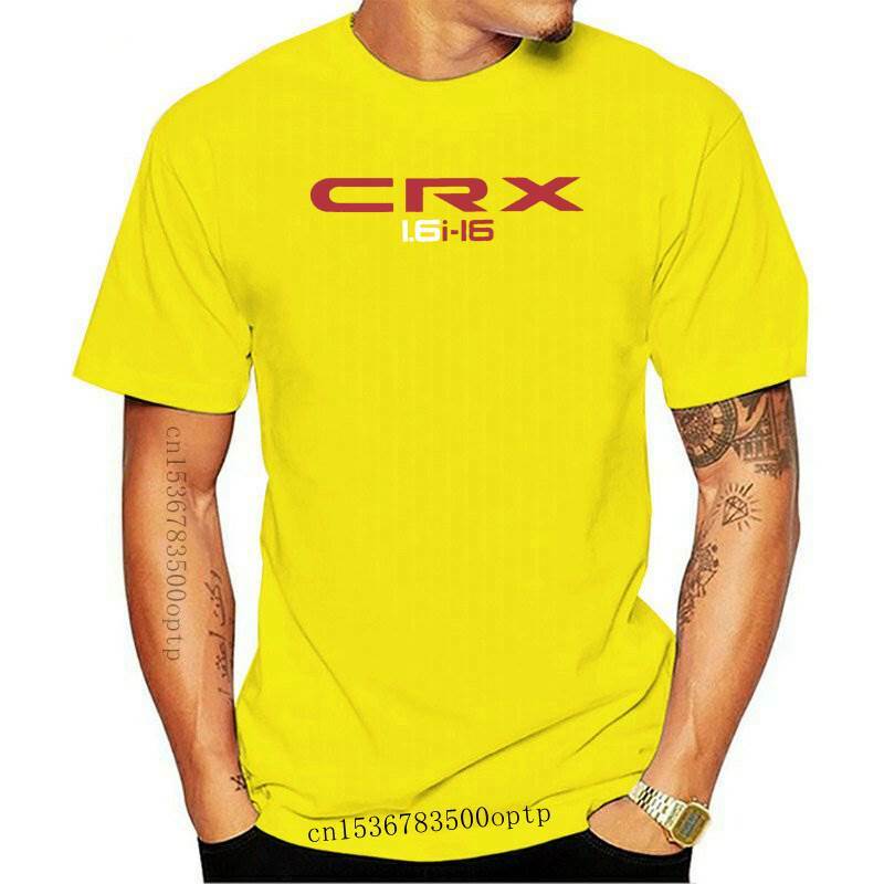 Camiseta de moda de verano para fanáticos del coche, camisa clásica japonesa CRX 1.6i-16, 2021