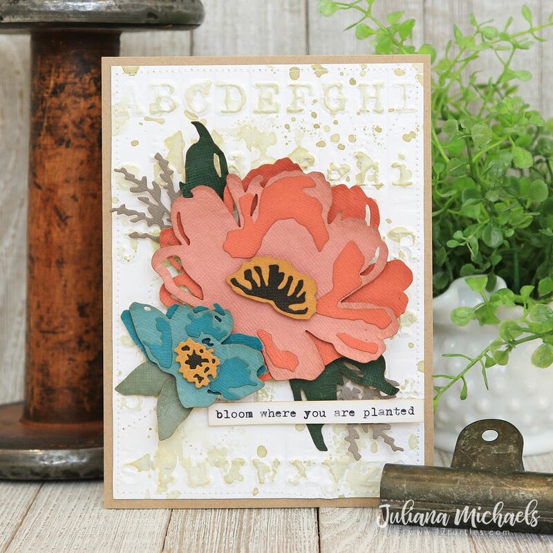 2021 New Diy Card Handmade Gift Brushstroke Flowers 3 Thinlits Metal Cutting Dies Hot Sale Product Scrapbook Diary Decoration