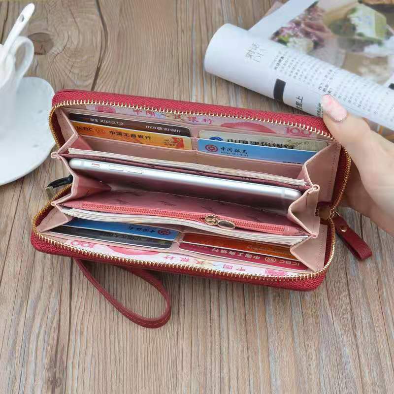 Woman's wallet Long Zipper Luxury Brand Leather Coin Purses Tassel Design Clutch Wallets Female Money Bag Credit Card Holder 571