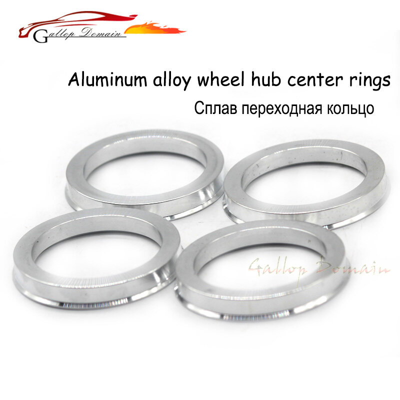 4 unids/lote 64,1 a 54,1 anillos Centric de cubo OD = 64,1mm ID = 54,1mm anillos de cubo de rueda de aluminio envío gratis estilo de coche