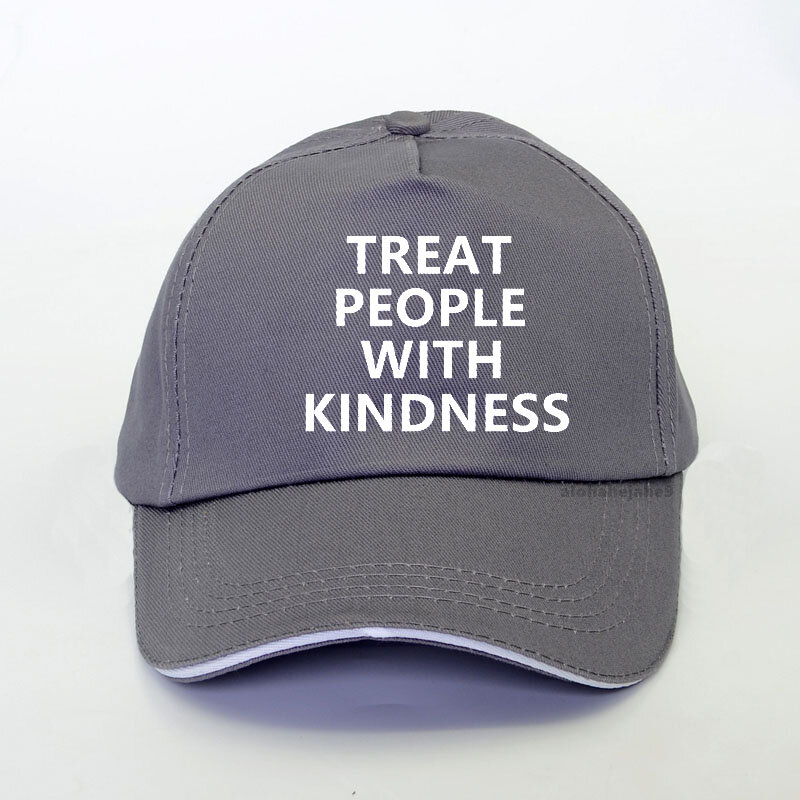 รักษาคน Kindness พิมพ์ผู้หญิง Trucker หมวกฤดูร้อนสบายๆพิมพ์ตัวอักษรเบสบอลหมวกปรับหมวกพ่อ