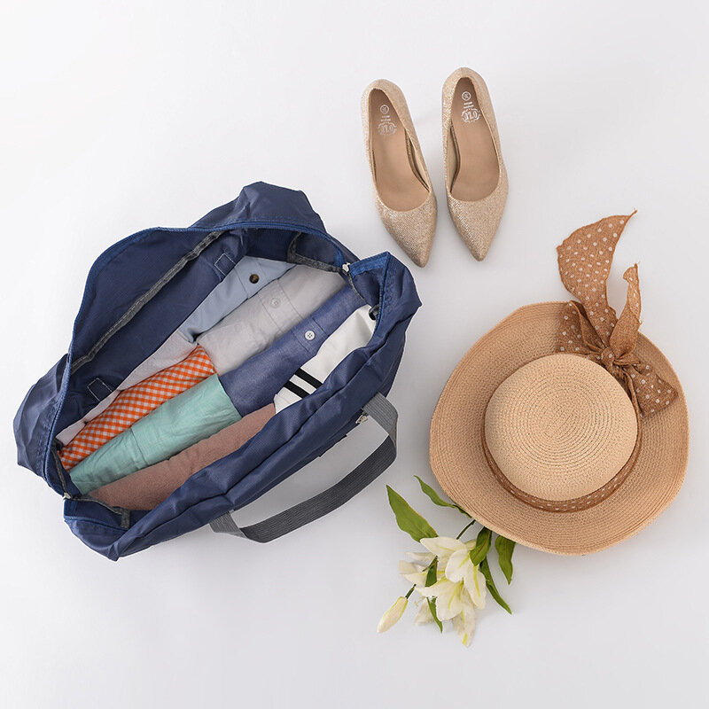 Faltbare Große Kapazität Reisetaschen Tasche Männer der Frauen der Reise Kleidung Socke Lagerung Oxford Beutel Gepäck Veranstalter Handtaschen Zubehör