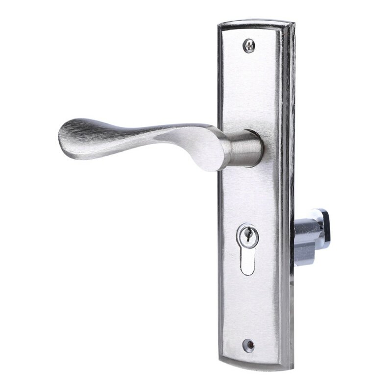 Trwałe klamka do drzwi zamek cylindryczny przód tył dźwignia zatrzask bezpieczeństwa w domu z kluczami podwójny Panel drzwi pokoju klamka zamki bezpieczeństwa