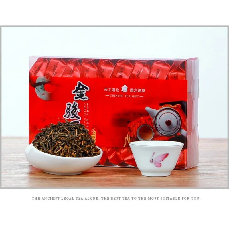 250 г, высококачественный черный чай Jinjunmei, отдельная упаковка небольших пакетов