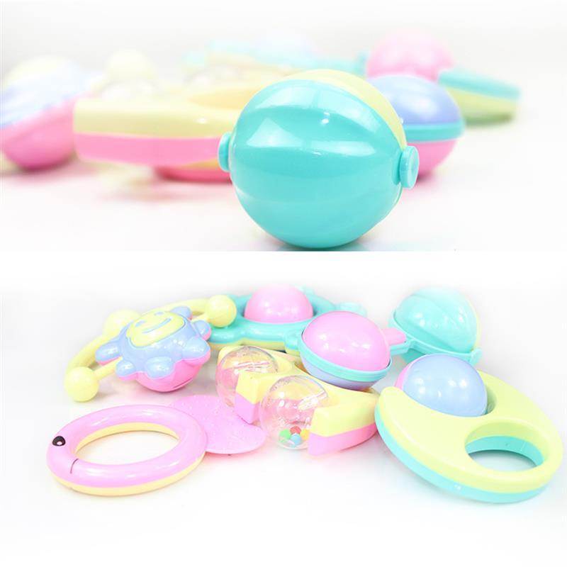 6Pcs Baby Rattle Teether Toy Rattle Gift Toy Baby Early Educational Toys For Newborn Baby