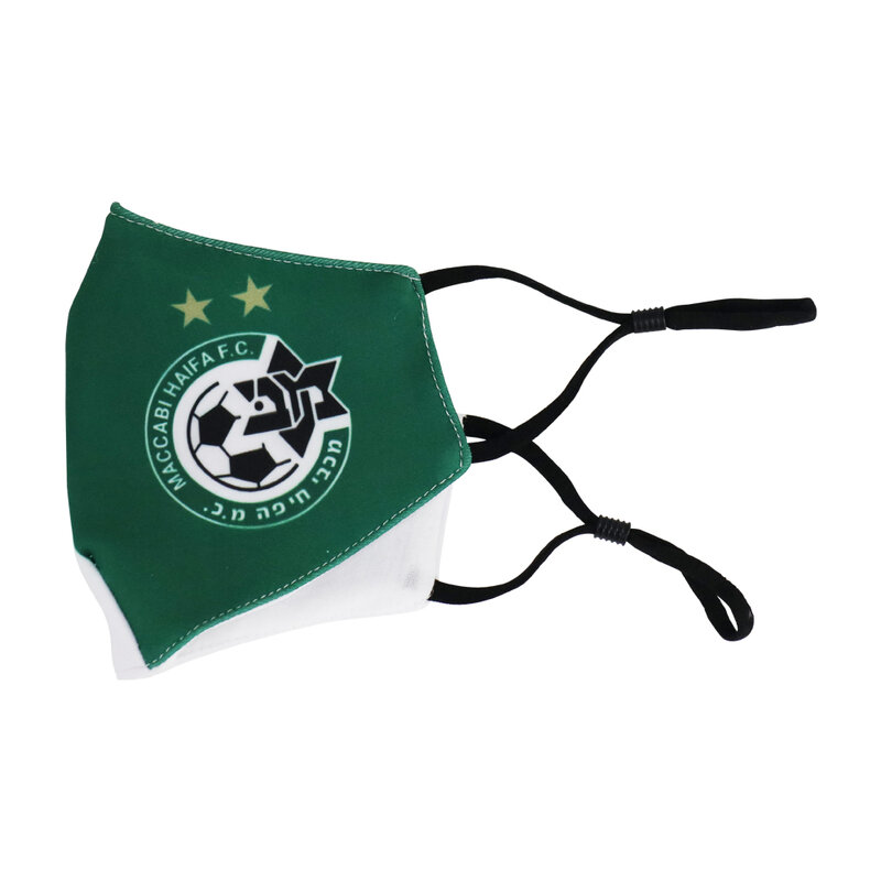 Maccabi Haifa Israel FC Football Club, protector facial de algodón reutilizable, lavable, tamaño ajustable