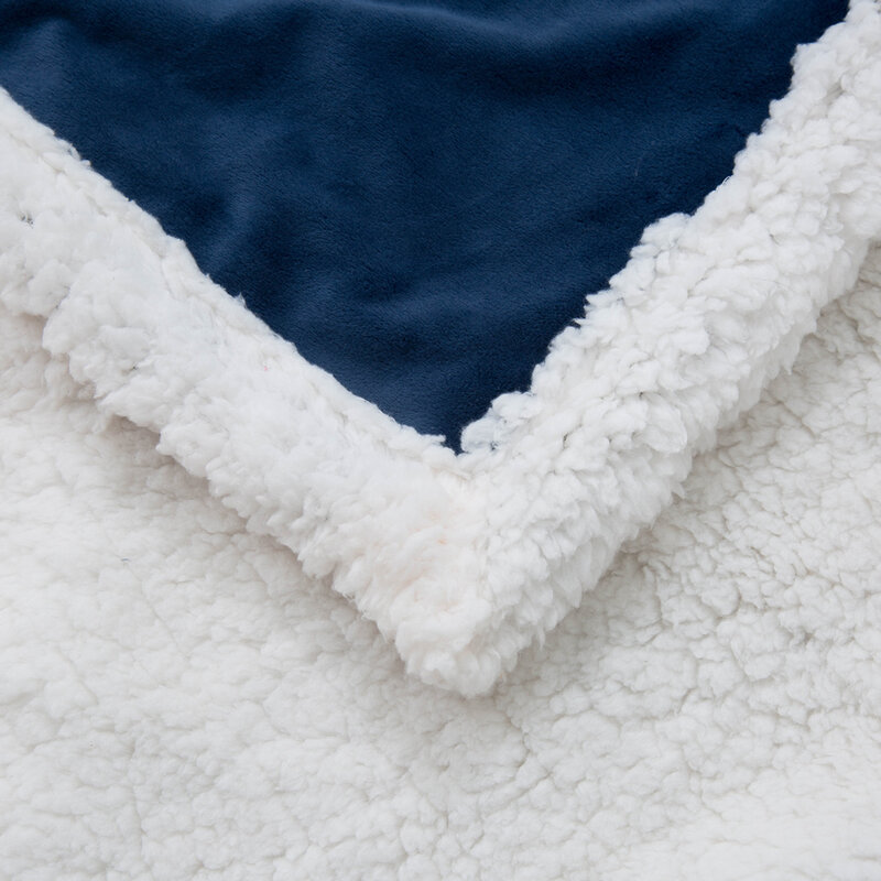 Двойное фланелевое одеяло, весенне-осеннее, теплое, ворсовое одеяло, двойное одеяло из овечьей шерсти.