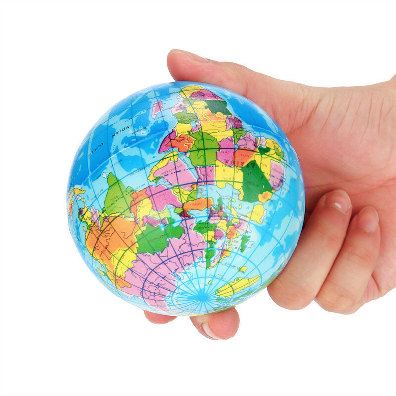 Fidget Juguetes | Juguetes Fidget | Fidget juguetes Anti estrés Mapa Mundial, bola de espuma Bola del Mundo que cabe en la mano Planeta Tierra pelota juguetes para niños niñas niños Aнтистре