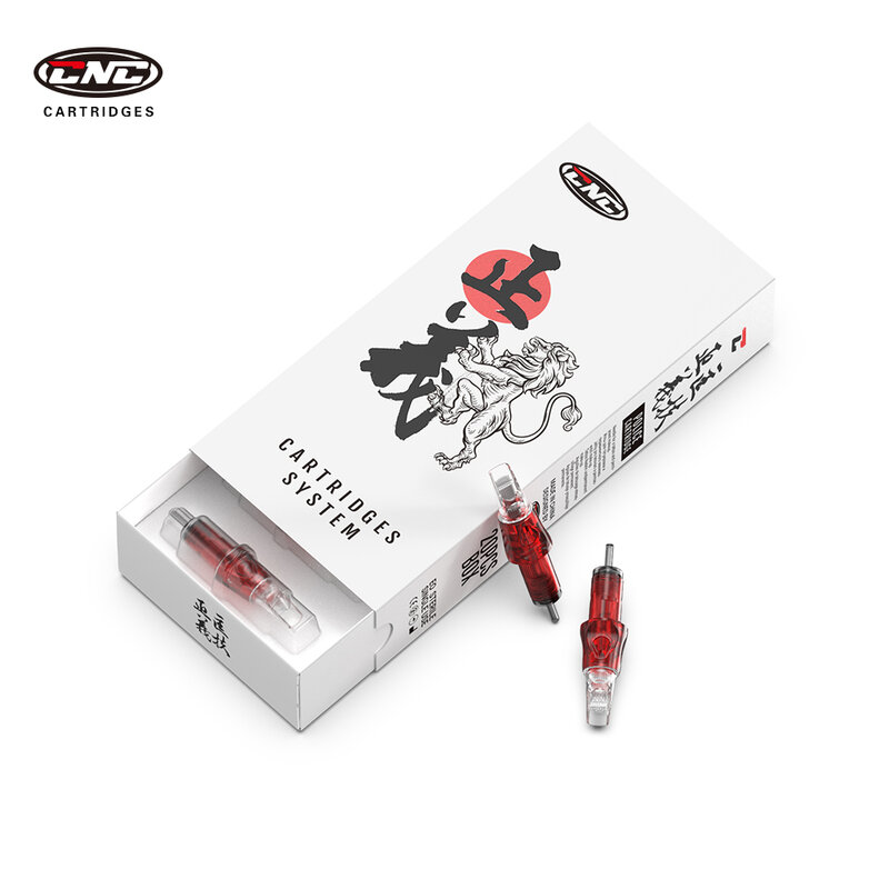 HAWINK-cartuchos de aguja de tatuaje CNC, delineador redondo de policía/sombreador redondo para máquinas de tatuajes, 20 piezas (aguja de 0,30mm/0,35mm)