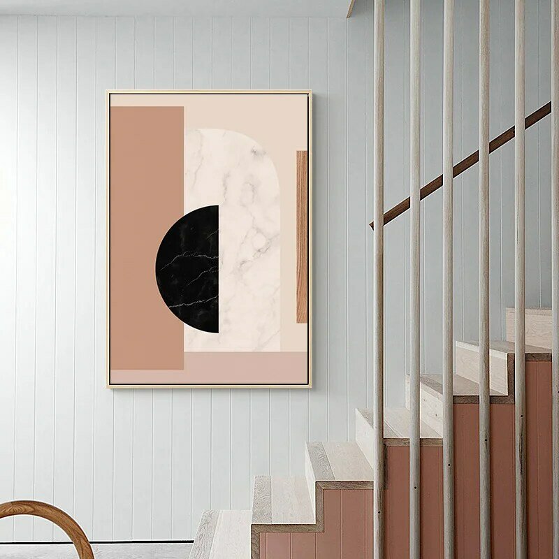 AAHH-lienzo de pintura al óleo para pared, Arte Abstracto nórdico para sala de estar, decoración del hogar, sin marco