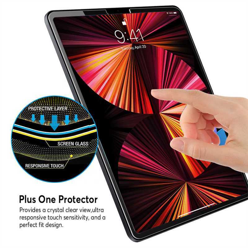 IPad Pro 11 2021 12.9 2020 용 강화 유리 화면 보호기, 태블릿 유리