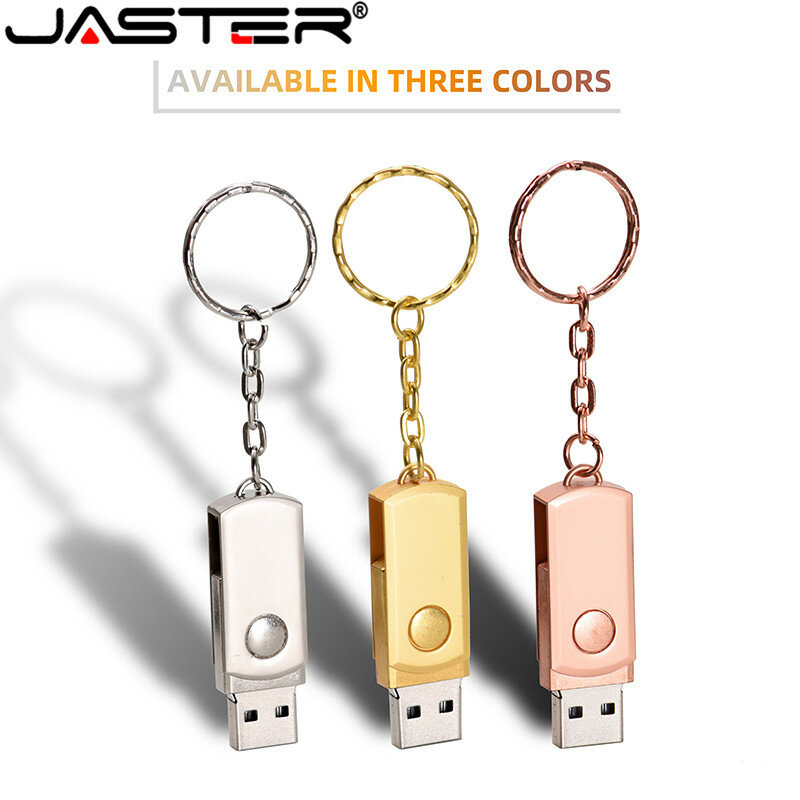 Jaster Usb 2.0 Goud Zilver Rose Metalen Pen Drive 4Gb 8Gb 16Gb 32Gb 64Gb Usb 2.0 Flash Memory Stick Pendrive Metalen Pen Drive