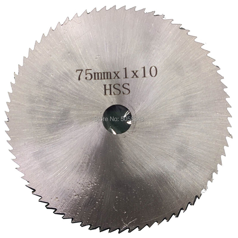 Disco de diámetro de 10mm, diámetro de disco de 75mm, hoja de sierra de diamante HSS, hoja de sierra de pulido