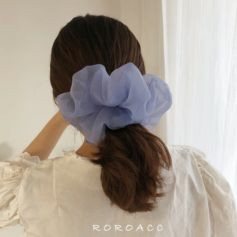 gomas elásticas para el pelo accesorios para el cabello sombreros de niña coletero Coleteros coreanos de Organza para mujer 