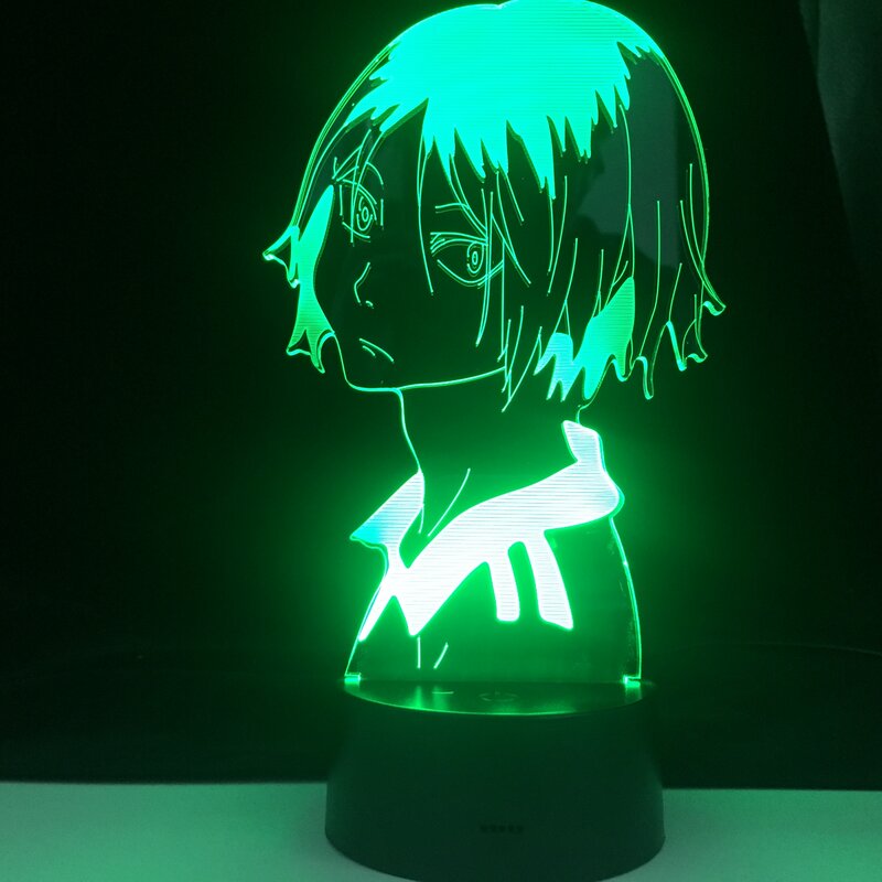 KENMA KOZUME PROFILE LED ANIME LAMP HAIKYUU 3D Led 7 Colors Light Japanese Anime Remote Control Base Table Lamp Dropshipping